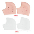 Two colors available silicone heel cushion protector sock for crack skin